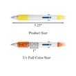 Promo 4 Ink Color Quatro Pen With Highlighter | https://www.bestnamebadges.com