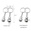 Custom Boxing Glove Shape Key Chain | https://www.bestnamebadges.com