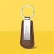 Custom Vegan Leather Drop Shaped Keychain | https://www.bestnamebadges.com