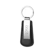 Custom Vegan Leather Drop Shaped Keychain | https://www.bestnamebadges.com