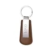 Custom Vegan Leather Drop Shaped Keychain | https://www.bestnamebadges.com