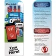Bookmark - When to Call 9-1-1 | https://www.bestnamebadges.com