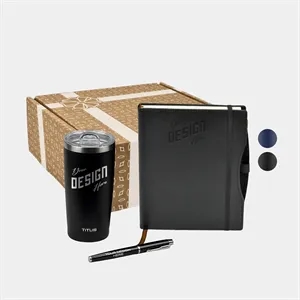 TiTUS® 20 oz Tumbler, Companion Notebook & Pen Gift Set | https://www.bestnamebadges.com