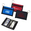 Nylon Keyring Wallet With Clear And Exterior Pockets | https://www.bestnamebadges.com