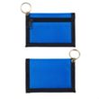 Nylon Keyring Wallet With Clear And Exterior Pockets | https://www.bestnamebadges.com