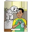 Coloring Book - First Aid Frog | https://www.bestnamebadges.com