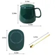 Ceramic Mug Heated Thermal Smart Temperature Cup | https://www.bestnamebadges.com