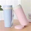 10oz. Eco Friendly Wheat Straw Double Layer Tumbler Strap | https://www.bestnamebadges.com