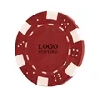 Dice Logo Plastic Poker Chips | https://www.bestnamebadges.com
