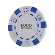 Dice Logo Plastic Poker Chips | https://www.bestnamebadges.com