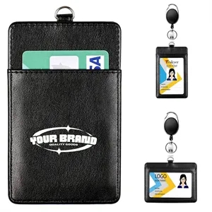 Retractable ID Badge Work Permit Holder  Multi-Card Slot | https://www.bestnamebadges.com