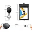 Retractable ID Badge Work Permit Holder  Multi-Card Slot | https://www.bestnamebadges.com
