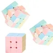 Macaron Color Three Level Primer Stress Puzzle Cube | https://www.bestnamebadges.com