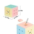 Macaron Color Three Level Primer Stress Puzzle Cube | https://www.bestnamebadges.com