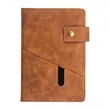 A5 Leather Notebook Multi-Function Journal with pocket | https://www.bestnamebadges.com