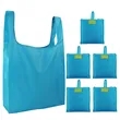 Foldable Reusable Shopping Tote Bag Waterproof Oxford | https://www.bestnamebadges.com
