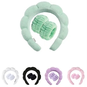 Bubble Skincare Headband with Face Wash Wristbands