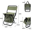 Portable Folding Ice Cooler Chair with Storage and Backrest | https://www.bestnamebadges.com