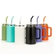 50oz. Stainless Steel Insulated Tumbler Straw Handle | https://www.bestnamebadges.com