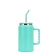 50oz. Stainless Steel Insulated Tumbler Straw Handle | https://www.bestnamebadges.com