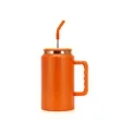 50oz. Stainless Steel Insulated Tumbler Straw Handle | https://www.bestnamebadges.com
