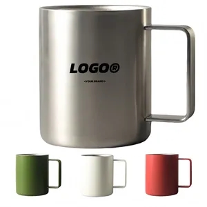 12oz. Stainless Steel Coffee Mug With Handle 