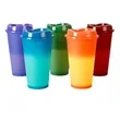16oz. Color Changing Plastic Coffee Cup With Lid | https://www.bestnamebadges.com