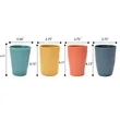 12oz. Eco Friendly Wheat Straw Drinking Cup | https://www.bestnamebadges.com