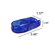 Transparent Pill Cutter Splitter with Storage for Seniors | https://www.bestnamebadges.com