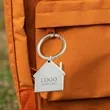 Custom House Shape Metal Key Tag | https://www.bestnamebadges.com
