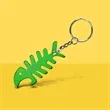 Fish Bone Shaped Bottle Opener Keychain | https://www.bestnamebadges.com