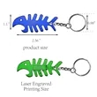 Fish Bone Shaped Bottle Opener Keychain | https://www.bestnamebadges.com