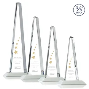 Majestic Tower Award - White | https://www.bestnamebadges.com