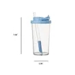 24oz. Large Straw Tumbler Reusable Bubble Tea Cup | https://www.bestnamebadges.com