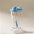 24oz. Large Straw Tumbler Reusable Bubble Tea Cup | https://www.bestnamebadges.com