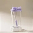 24oz. Large Straw Tumbler Reusable Bubble Tea Cup | https://www.bestnamebadges.com