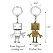 Promo Robot Shaped Key Chain | https://www.bestnamebadges.com
