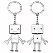 Promo Robot Shaped Key Chain | https://www.bestnamebadges.com