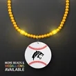 LED Bead Necklace with Baseball Medallion | https://www.bestnamebadges.com