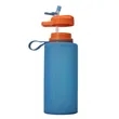 74oz Silicone Collapsible Bottle | https://www.bestnamebadges.com