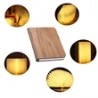 Foldable Wooden Book Table Lamp | https://www.bestnamebadges.com