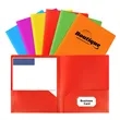 Poly Folders with Business Card Slot Durable Plastic | https://www.bestnamebadges.com