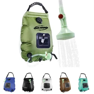 Solar Heated Portable Water Camping Shower Bag for Outdoor | https://www.bestnamebadges.com