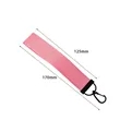 Solid Color Woven Lanyard Keychain for Bags and Phones | https://www.bestnamebadges.com