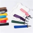 Solid Color Woven Lanyard Keychain for Bags and Phones | https://www.bestnamebadges.com
