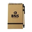 Pocket Recycled Mini Spiral Notebook with Pen | https://www.bestnamebadges.com