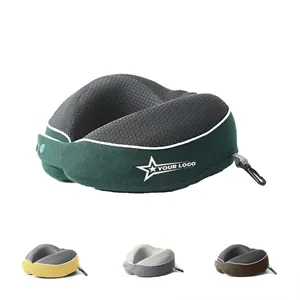 Retractable airplane office neck protection U-shaped pillow | https://www.bestnamebadges.com