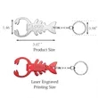 Lobster-Shaped Keychain Bottle Opener | https://www.bestnamebadges.com