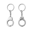 Custom Metal Handcuff Shaped Key Chain | https://www.bestnamebadges.com