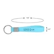 Glow In The Dark Keychain Silicone Wristband | https://www.bestnamebadges.com